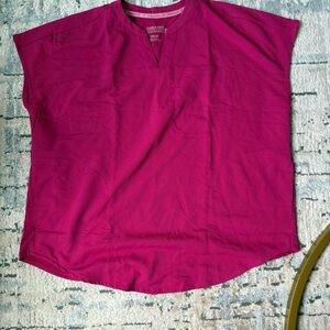Fabletics hot Pink  1x scrub Top Women's